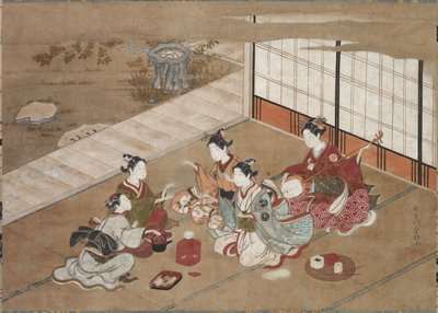 Spela handspelet, c. 1760. av Yasumasa Hasegawa