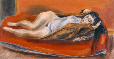 Liggande kvinna av Yasuo Kuniyoshi