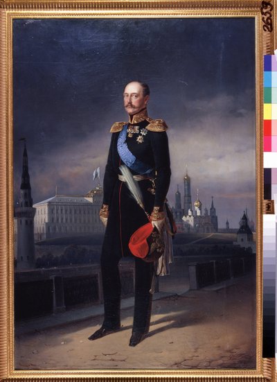 Porträtt av kejsar Nicholas I av Yegor (d.1891) Bottman