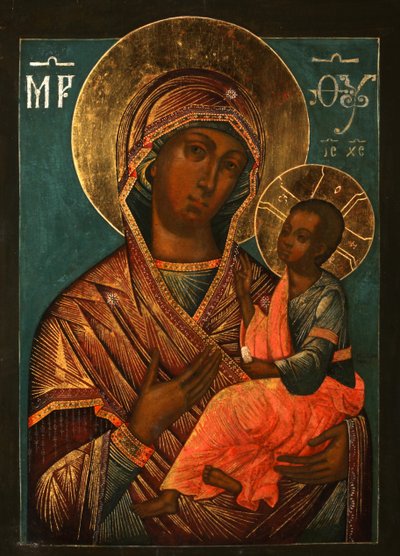 The Virgin Hodegetria, tidigt 1700-tal. av Yegor Ivanovich Grek