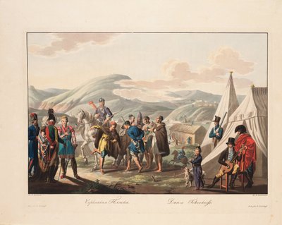 Cirkasserna dansar, 1812 av Yegor Karneyev