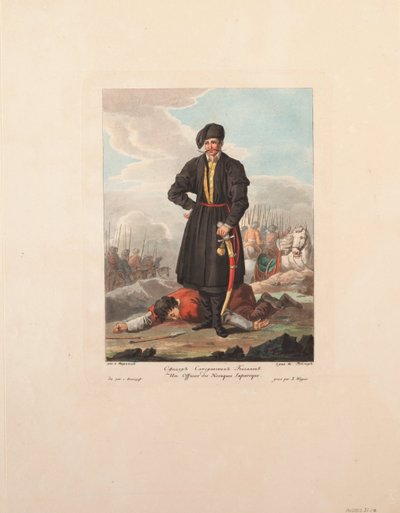 Zaporozhianska kosackofficeren, 1812 av Yegor Karneyev