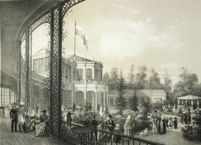 Järnvägsstationen i Pavlovsk, 1840-1850 av Yegor Yegorovich Meier