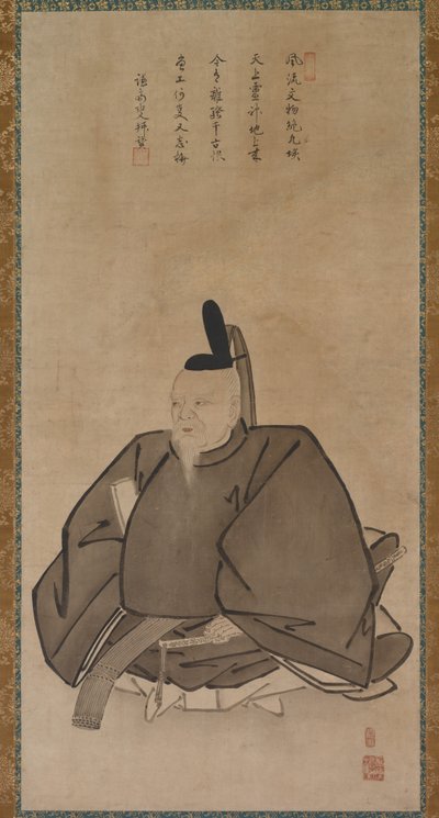 Porträtt av Sugawara Michizane, sent 1400-tal till tidigt 1500-tal. av Yōgetsu