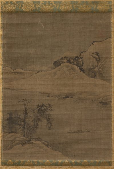 Landskap med fiskare, 1600-tal. av Yi Bul hae