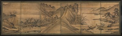 スウェーデンの四季の風景 av Yi Sumun (Korean, b. c. 1404)