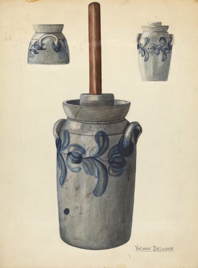 Butter Churn, ca. 1936. av Yolande Delasser