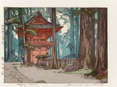 Takinoo-helgedomen av Yoshida Hiroshi
