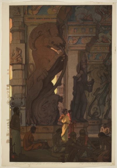 Stora templet i Madura (Madeyura no shinden) av Yoshida Hiroshi