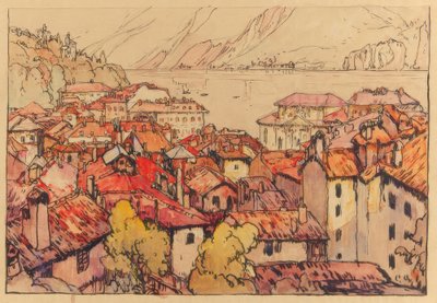 Lugano machi av Yoshida Hiroshi