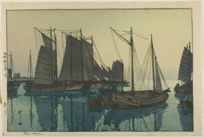 Ny måne av Yoshida Hiroshi