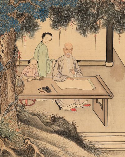 Yuan Mei och hans kvinnliga studenter av Yuan Mei