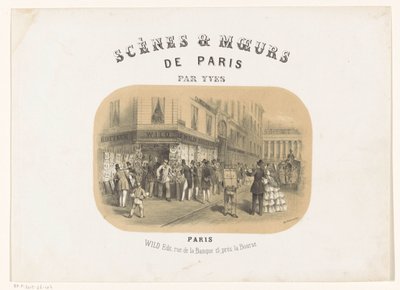 Exteriör av förlaget Wild i Paris Scenes & moeurs de Paris (serietitel på objekt) av Yves
