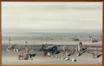 Jag väntar på dem. av Yves Tanguy
