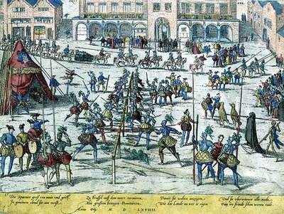 Turnering som hölls i Bryssel av spanjorerna för att stärka soldaternas moral och för att betona att Nederländerna nu var deras av Zacharias (school of) Dolendo