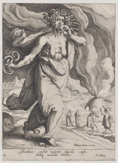 Avund, från dygder och laster, 1596-97., 1596-97. av Zacharias Dolendo