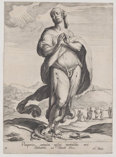 Tro, från dygder och laster, 1596-97., 1596-97. av Zacharias Dolendo