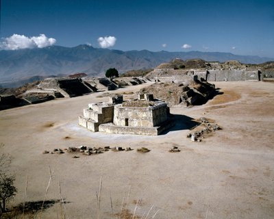 Utsikt över södra området av Zapotec Zapotec