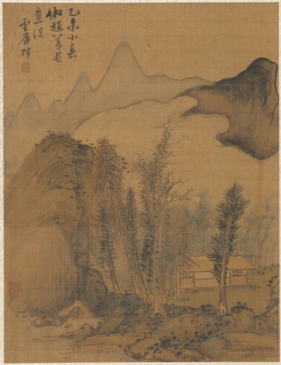 Landskap i stil med Chao Yuan, 1775. av Zhai Dakun
