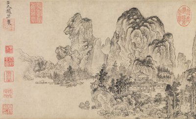 Landskap, sent 1300-tal. av Zhao Yuan