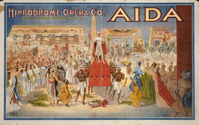 Aida, ca 1908 (färglitografi) av . .