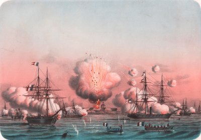 Allierad flotta bombarderar Arabat, 25 maj av William Walcutt