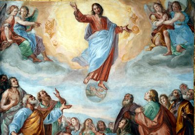 Kristi himmelsfärd. Basilikan Santissima Annunziata del Vastato. Genua. Italien. av . .