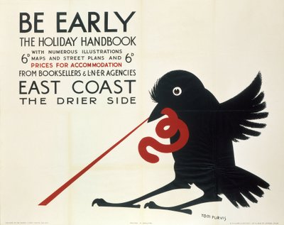 "Be Early", LNER-affisch av Ferdinand Georg Waldmuller