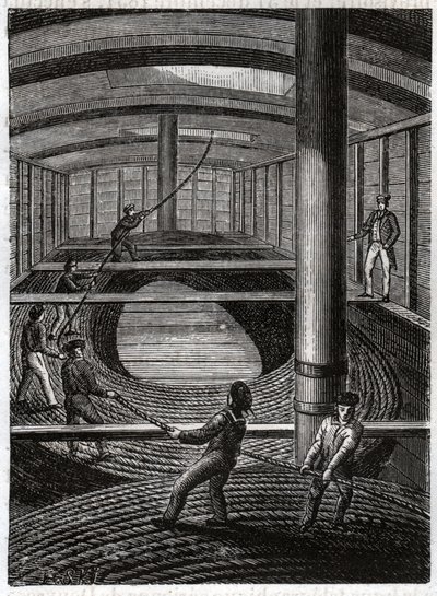 Kabeltelegraphique sous marin. Telegrafisk undervattenskabel. av Frederick (attr. to) Barnard