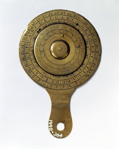 Kalendrar Evighetskalender, engelska av Ferdinand Georg Waldmuller