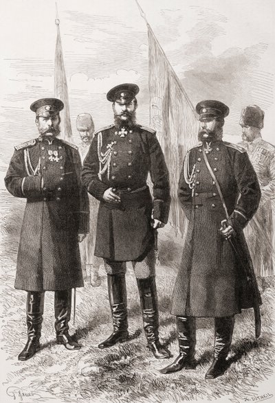 Kaukasiska arméns generalstab under det rysk-turkiska kriget (1877-1878) av . .