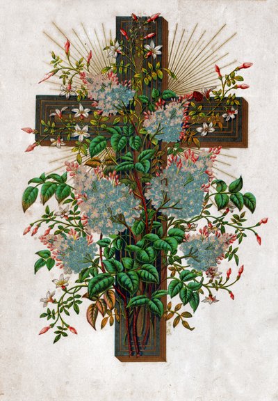 Jesu Kristi kors, cirka 1910 (litografi) av . .