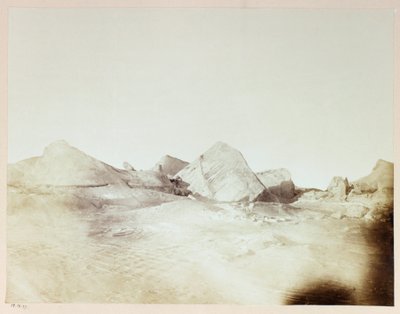 Arktisk expedition (1875-1876) av kapten George Nares (1831-1915): Floebergs, nära Floeberg Beach av Frederick (attr. to) Barnard