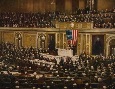 För världens frihet, president Woodrow Wilson ber kongressen att förklara krig mot Tyskland, den 2 april av . .