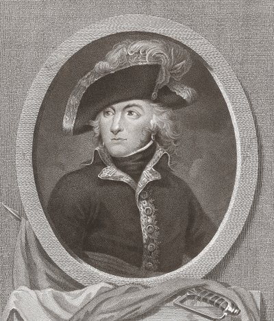 General Louis Lazare Hoche. Porträtt. av . .