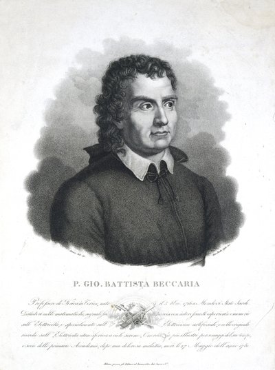 Giambattista Beccaria, italiensk präst och vetenskapsman av Frederick (attr. to) Barnard