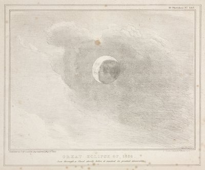 "Stora förmörkelsen 1836" av John Pardon