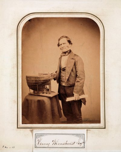 Henry Wimshurst, engelsk ingenjör av Ferdinand Georg Waldmuller