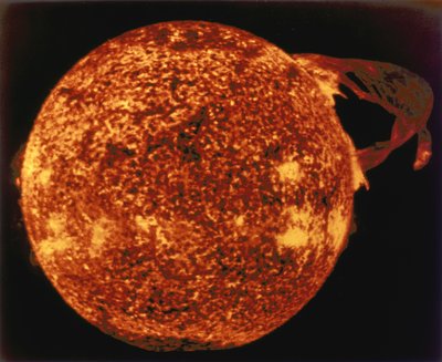 Stor solfloss sedd i extremt ultraviolett ljus av Henry Charles Fehr