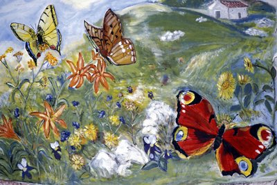Väggmålningar, Bordano, Friuli Venezia-Giulia, Italien av Henry Charles Fehr