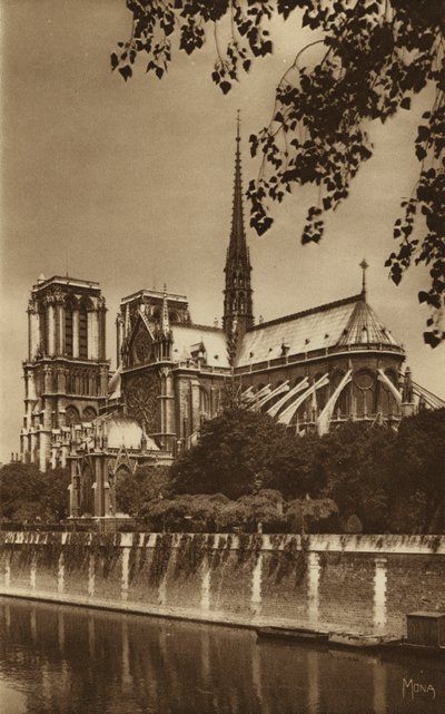 Paris: Notre Dame-katedralen (s/v foto) av . .