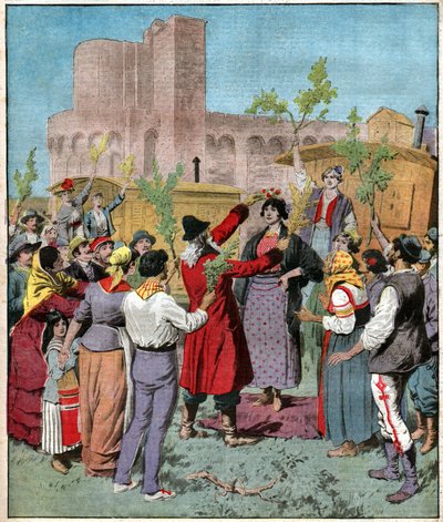 Pilgrimsfärd till Saintes Maries de la Mer Pilgrimsfärd till Sainte Maries de la Mer. av Ferdinand Georg Waldmuller