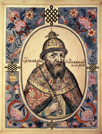 Porträtt av Ivan Grozny (Ivan den förskräcklige, Ivan Iv). av Frederick (attr. to) Barnard