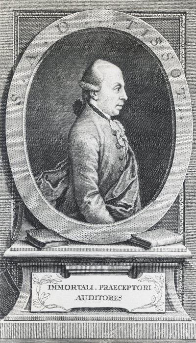 Porträtt av Simon-Andre Tissot av William Walcutt