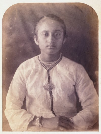 Porträtt av en ung kvinna, Ceylon, ca 1875 av Ferdinand Georg Waldmuller