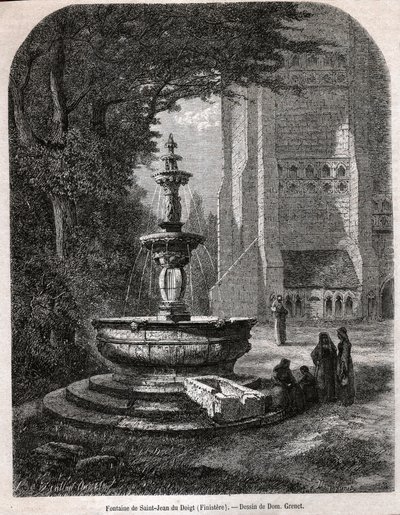 Saint John of the Finger, cirka 1850 (gravyr) av . .