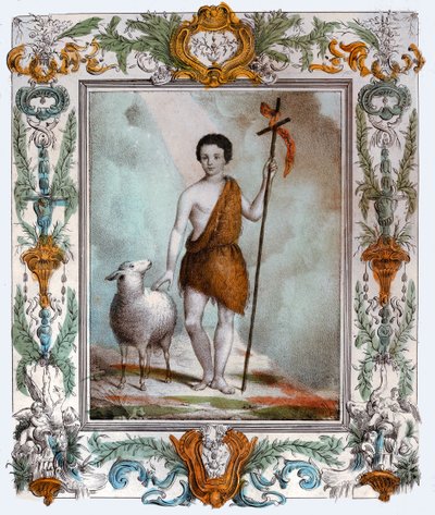 Johannes Döparen, cirka 1880 (gravyr) av . .