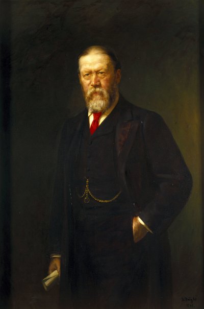 Sir William Henry Preece, walesisk elektroingenjör av Ferdinand Georg Waldmuller