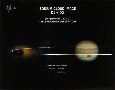 Natriummoln runt Io, en av Jupiters månar av Frederick (attr. to) Barnard