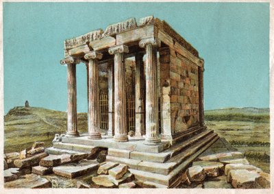 Athena Nikes tempel. cirka 1910 (gravyr) av . .